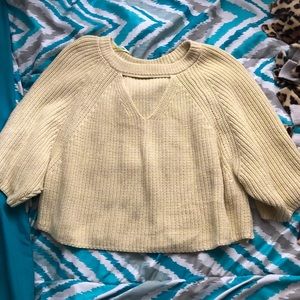 Yellow Cropped Sweater!
